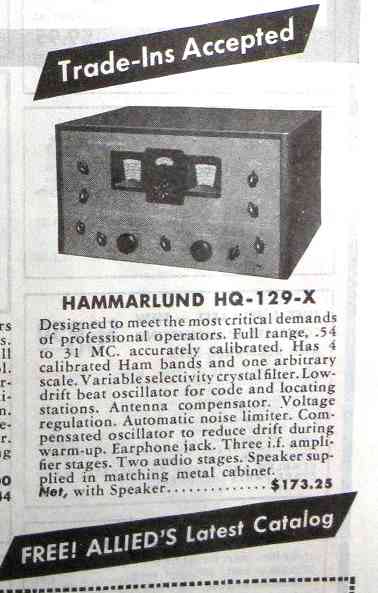 HQ-129X Allied Radio ad2