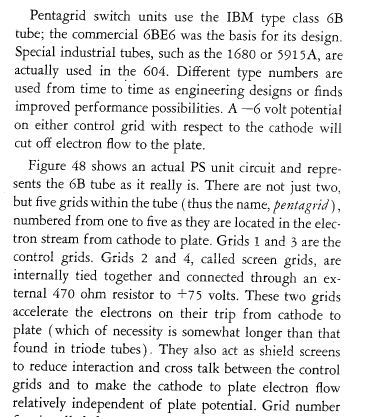 IBM describes its dual control 6B tube,