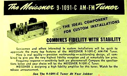 Meissner 9-1091-C tuner Ad