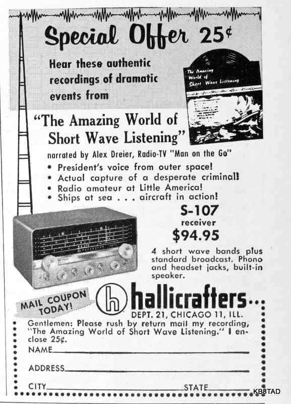 Hallicrafters S-107 ad