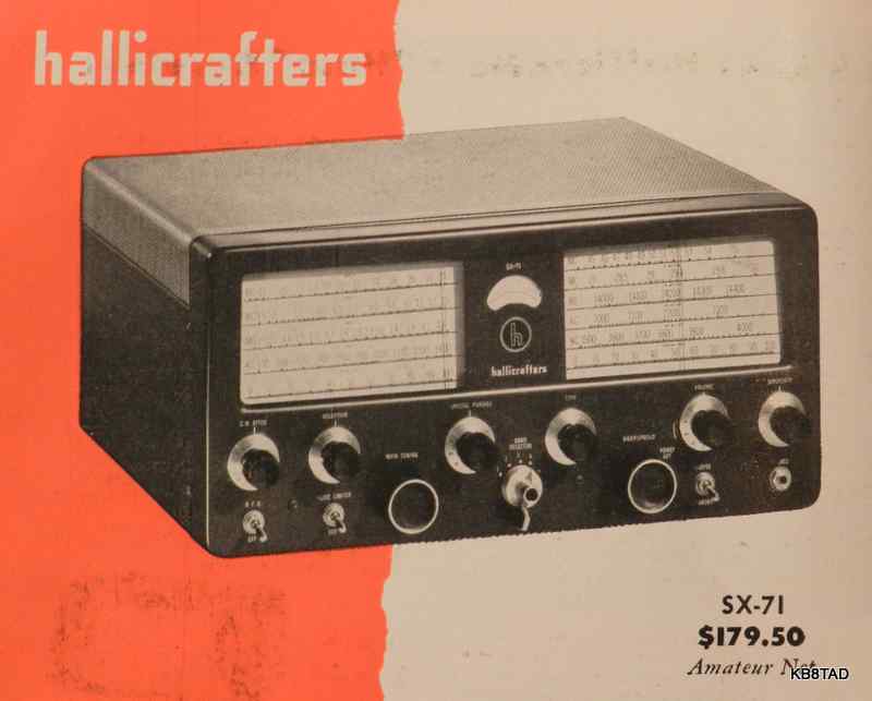 Hallicrafters SX-71 ad