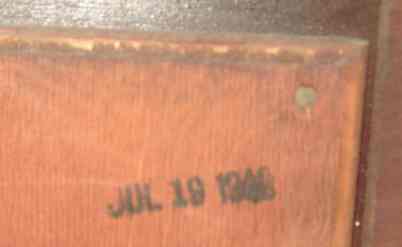 this 9H988R LP was manufactured 7-19-48